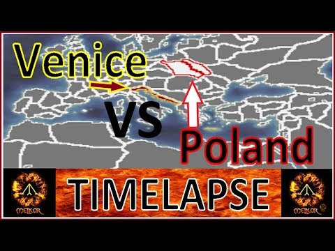Venice Vs Poland: TimeLapse 1v1 Medieval 2 Total War (A.I. Only)