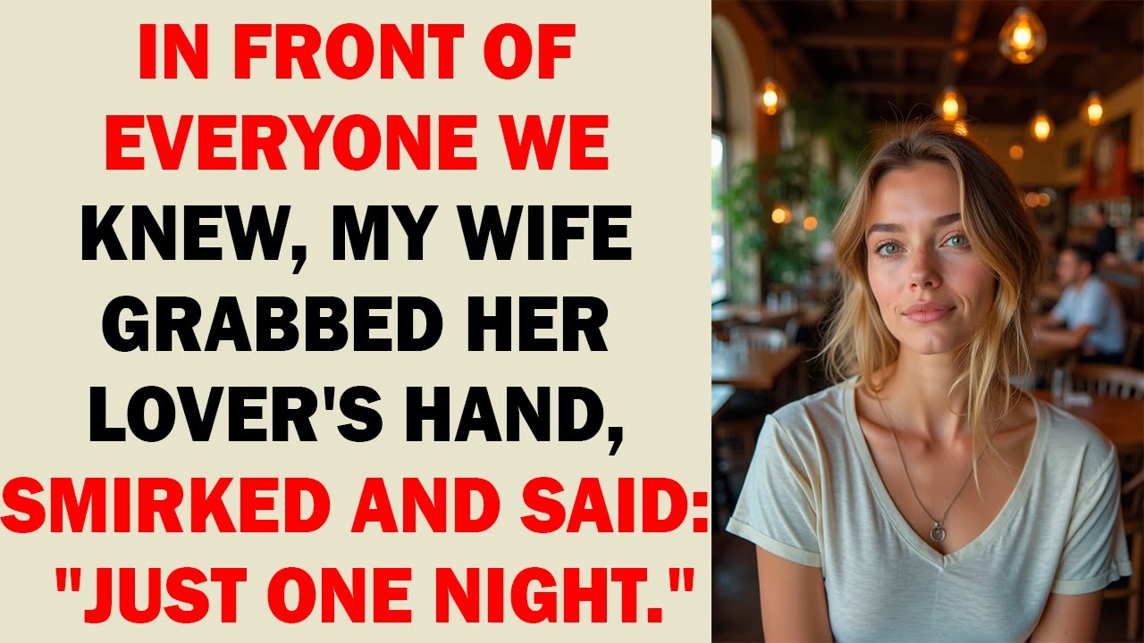 She Grabbed His Hand, Smirked at Me, and Said: 'It’s Just One Night, Darling.
