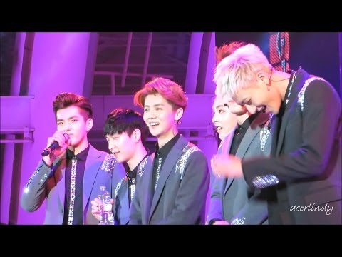 [Fancam] 140503 EXO-M speaking English @ KMF Hollywood Bowl