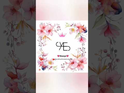Aleesya Name Logo #shorts #viral #satisfying #ytshorts #trending #logo @Crafter_Zainoor