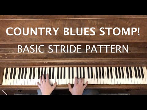 How to Play a Basic Stride Blues with a Stomping Feel in F • Two-Handed Piano Exercise