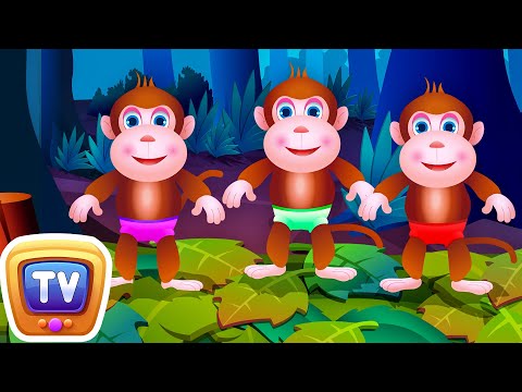 Five Little Monkeys Jumping On The Bed | Part 1 - The Naughty Monkeys | ChuChu TV Kids Songs