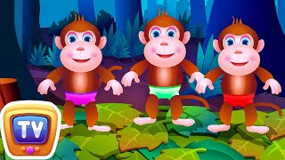 Five Little Monkeys Jumping On The Bed | Part 1 - The Naughty Monkeys | ChuChu TV Kids Songs