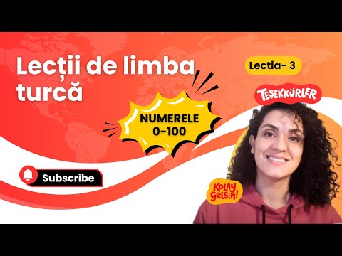 LECȚII DE LIMBA TURCĂ - 3 NUMERELE 0-100 (TÜRKÇE DERSLER-3 SAYILAR 0-100)