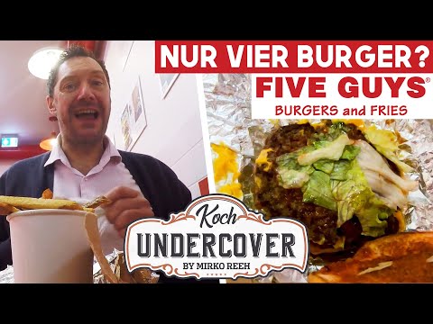 Undercover chef Mirko Reeh makes his first appearance on "Five Guys" and tests the hype burger jo...