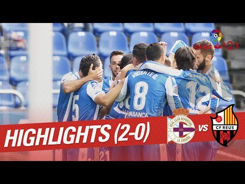 Resumen de RC Deportivo vs CF Reus (2-0)