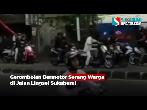 Gerombolan Bermotor Serang Warga di Jalan Lingsel Sukabumi