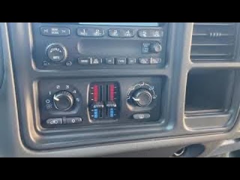 1999-2006 GMC Sierra / Chevrolet Silverado - A/C & Heater control unit swap
