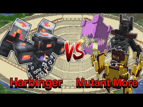 Harbinger VS Mutant More | Minecraft |Mobs Battle