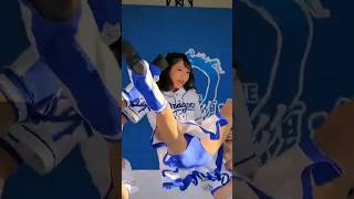 かわいいチアガール16 可愛いチアドラゴンズ ハイジャンプ開脚 ハイキック チアリーダー チアリーディング チアダンス cute japanese girl cheerleader #shorts