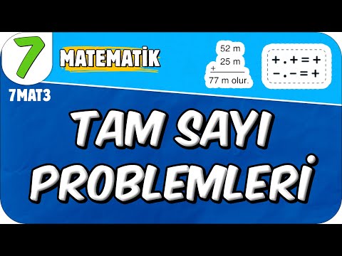 Tam Sayı Problemleri 📘 7. Sınıf Matematik #2025
