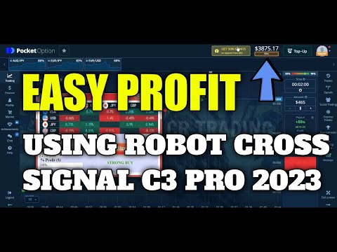 Easy Profit Using Robot Cross Signal C3 Pro | Best Pocket Option Trading Bot