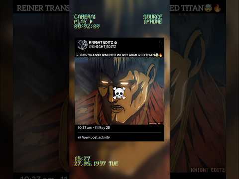 REINER TRANSFORM INTO WORST ARMORED TITAN 🥶🤯...