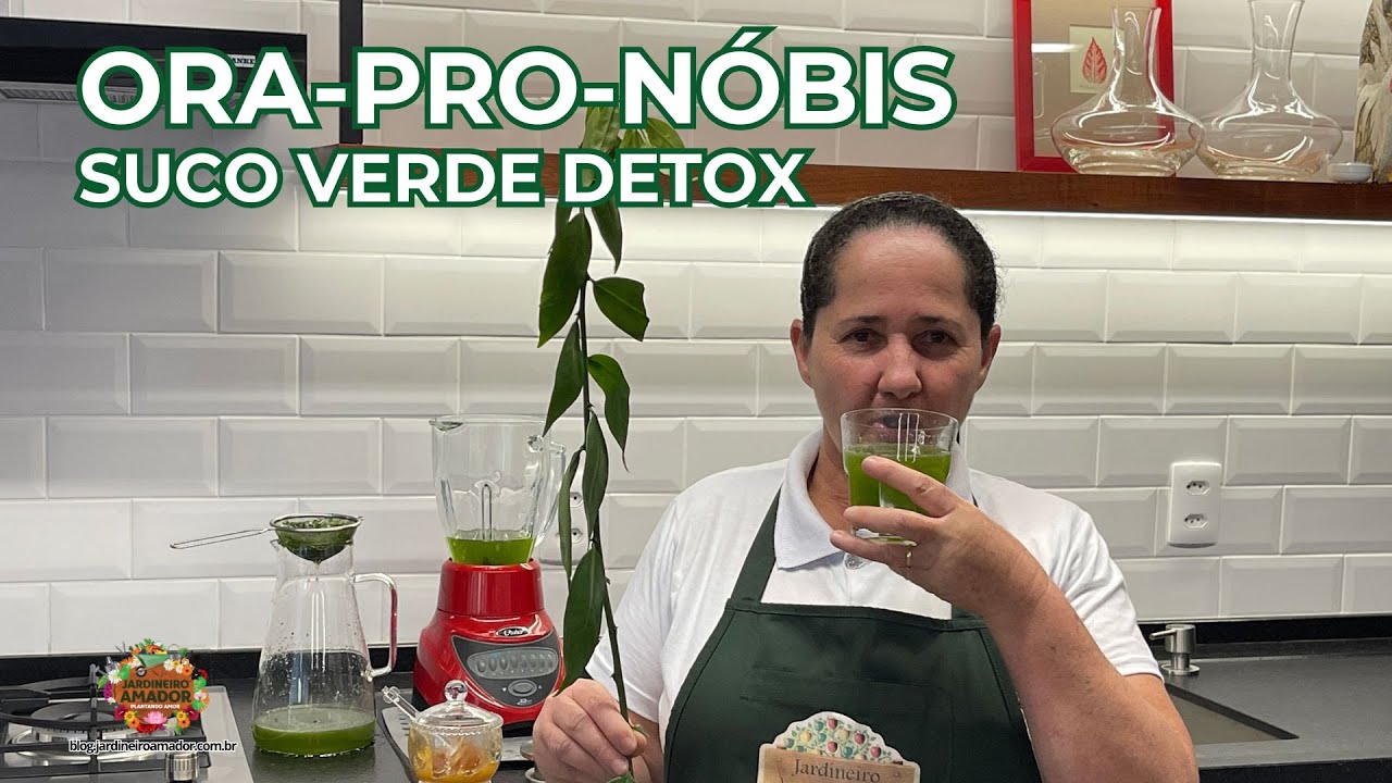 Como fazer suco detox de ora pro nobis