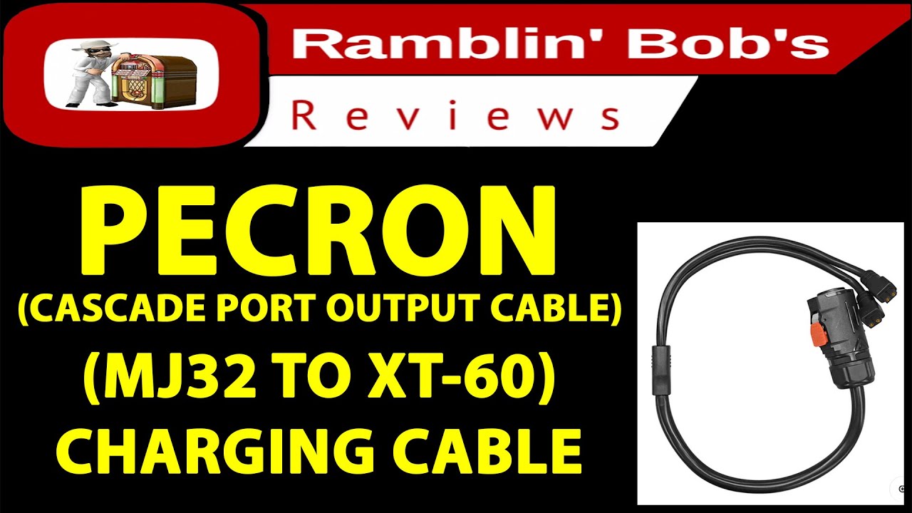 PECRON Cascade Port Output Cable MJ32 to XT 60 Charging Cable