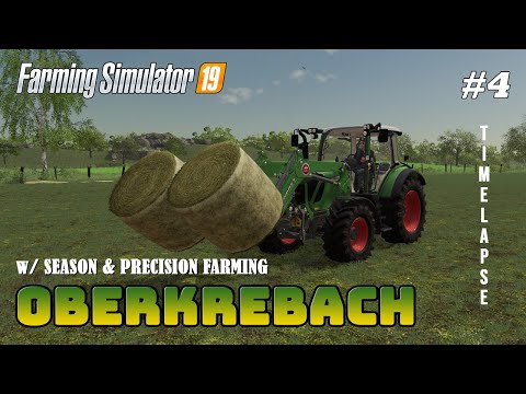 Bringing Home The Hay! | FS19 Timelapse | Oberkrebach