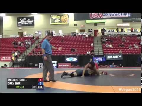 98 kg QF - Jacob Mitchell (CSU Pueblo RTC) vs Orry Elor (NYAC)