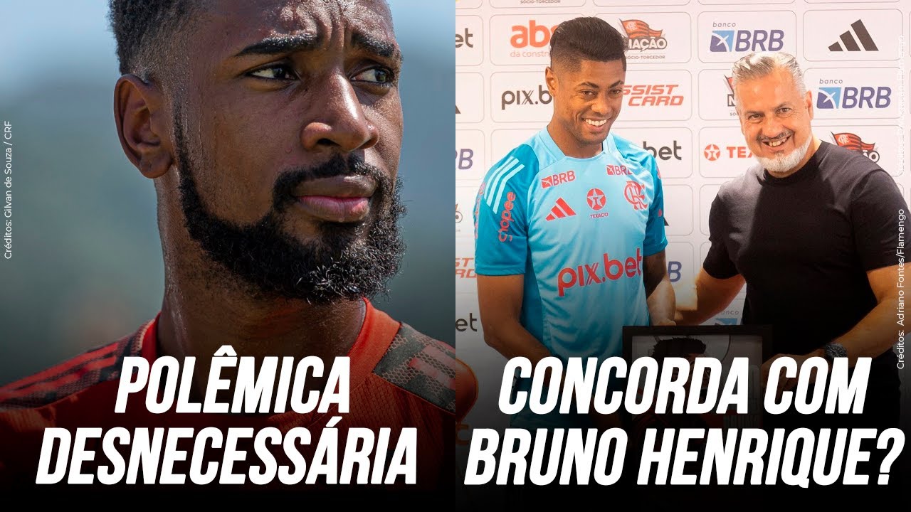 RENOVAÇÃO DE GERSON COM O FLAMENGO SE TORNOU POLÊMICA DESNECESSÁRIA | BRUNO HENRIQUE FOI CERTEIRO