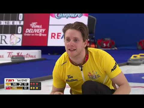 Draw 12 - Tim Hortons Brier - Grattan (NB) vs. Gunnlaugson (MB)