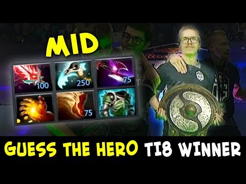 Guess the hero — TI8 champion Topson mid edition