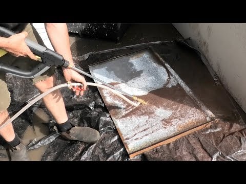 DIY wet blasting steel