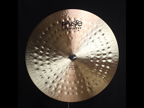 Paiste 22" Masters Dark Flat Ride - 2717g (video demo) image 2