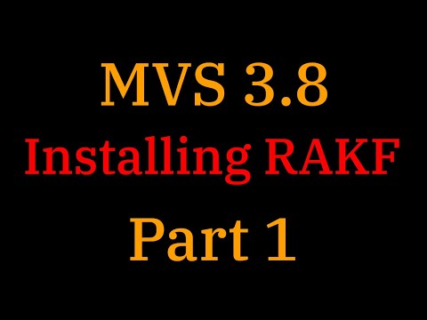 [030] MVS 3.8: Installing RAKF (Part 1)