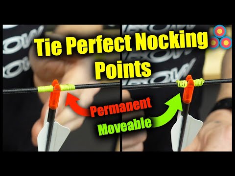 How to Tie PERFECT Nocking Points | Moveable and Permanent