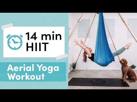 YouTube Aerial Yoga 14 Min HIIT | Beginner Class