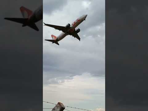 Decolagem do Gol Boeing 737 MAX 8 do Aeroporto de Caldas Novas