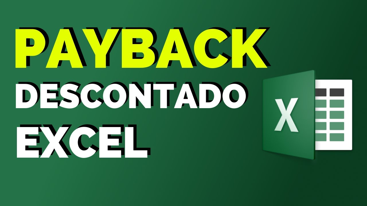 Como calcular o PAYBACK DESCONTADO  no EXCEL | Prof. Flávio Moita