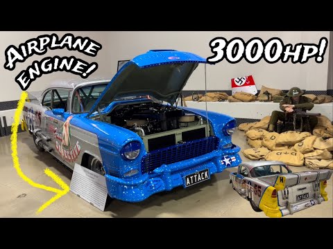 3000hp V12-Powered 1955 Chevrolet Bel Air