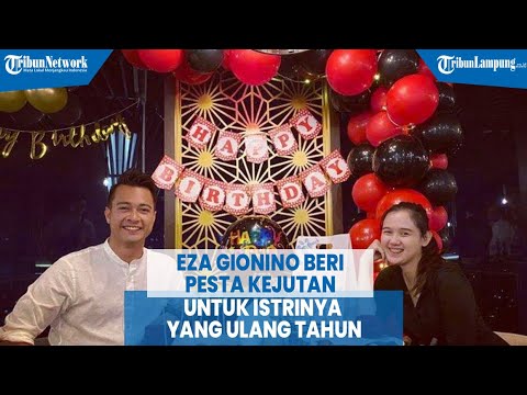 Eza Gionino Beri Pesta Kejutan untuk Istrinya yang Ulang Tahun