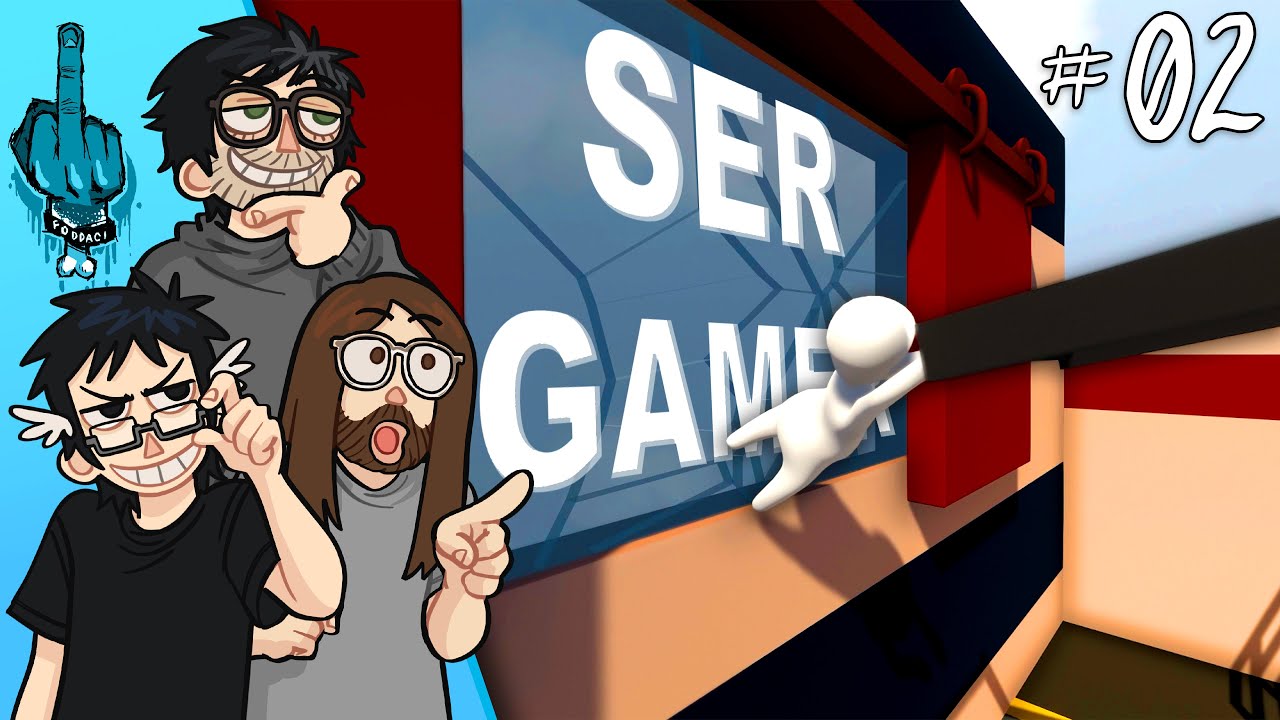 o jeanzão ta melhorando e filmando o jogo - Human Fall Flat #2