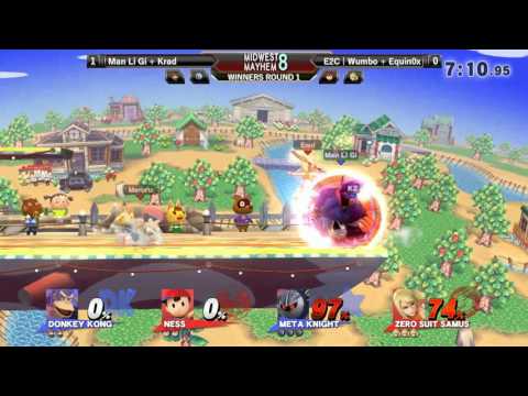 Midwest Mayhem 8 Doubles  WINNERS ROUND 1 - Man Li Gi + Krad vs E2C | Wumbo + Equin0x