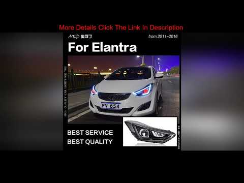 Deal  AKD Car Styling Head Lamp for Hyundai Elantra LED Headlight 2011-2016 LED High Beam LED Signa