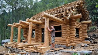Man Builds LUXURY VILLA With Waterfall In The Wild | Start to Finish by @PrimitiveSkillsnet