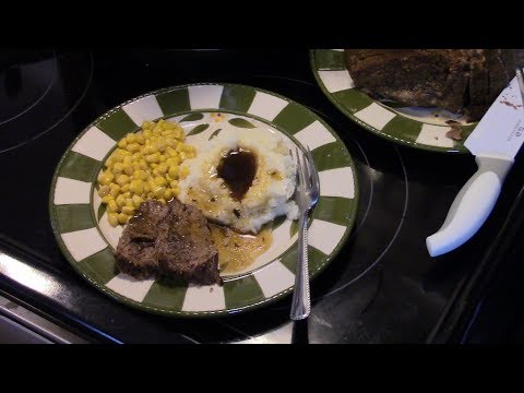 Pressure Cooker Garlic Herb Crusted Beef Roast
