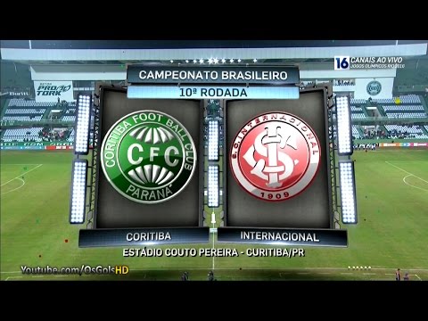 Gols, Coritiba 1 x 1 Internacional - Brasileirão 23/06/2016 [HD]