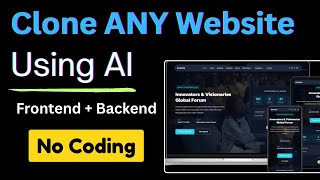 Clone Any Website in Minutes Using AI (No Coding)