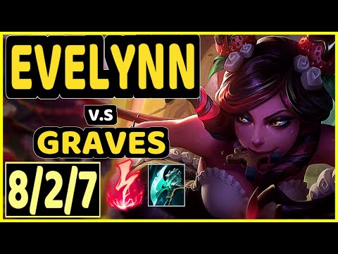 EVELYNN vs GRAVES - 8/2/7 KDA JUNGLE GAMEPLAY - NA Ranked MASTER