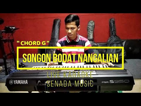 SONGON BODAT NANGALIAN - GERHANA TRIO [ LIVE KARAOKE ] [ CHORD G = DO ]