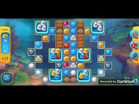 fishdom gameplay / level 6840 / It is like the ads? / thank you 피쉬돔 / 모바일 게임 / 중독성 있는 게임