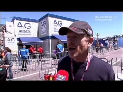 Monaco, pre race interview Kimi and Ron Howard-26/05/2013