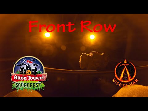 Wicker Man Front Row POV 4k - Alton Towers Scarefest