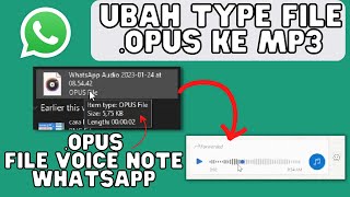 Download lagu HOW TO CONVERT OPUS FILE TO MP3, CONVERT VN WHATSAPP WEP TO MP3 mp3