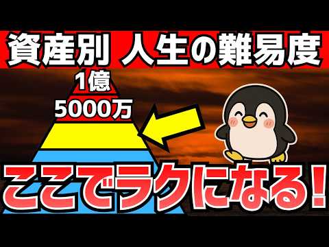 資産額による人生の難易度