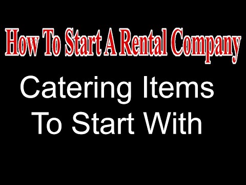 , title : 'Catering Items To Start With - Start A Party Rental Company'