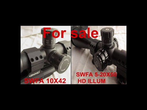 For sale: SWFA 5-20X50 ILLUM/SWFA 10X42