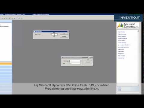Videoguides til Microsoft Dynamics C5/c5online
